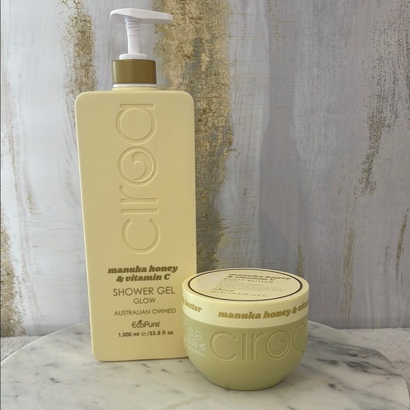 CIROA Manuka Honey & Vitamin C - Shower Gel (33.8 fl oz) and Body Cream Set,New Products : American Fashion Style Bags On Sale
